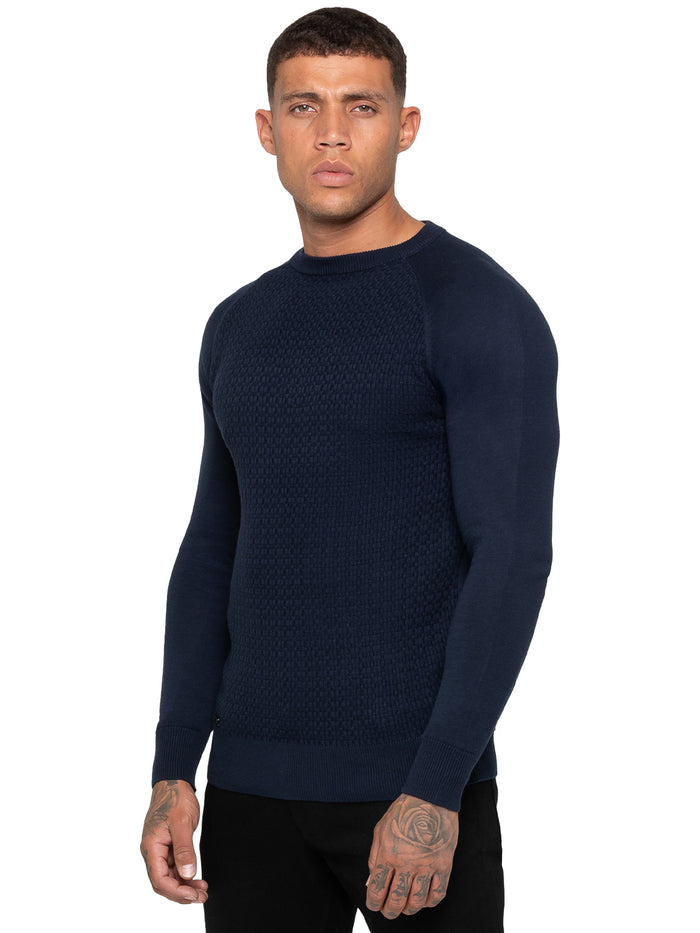 Enzo | Mens Crew Neck Knit Jumper