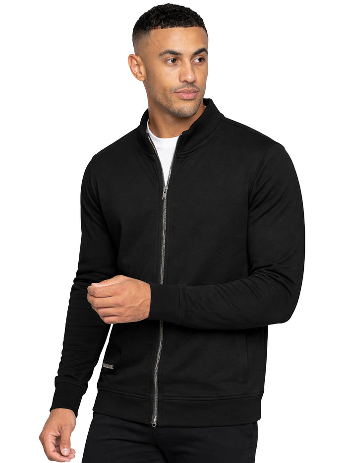 Enzo | Mens Funnel Neck Zip Sweatshirt