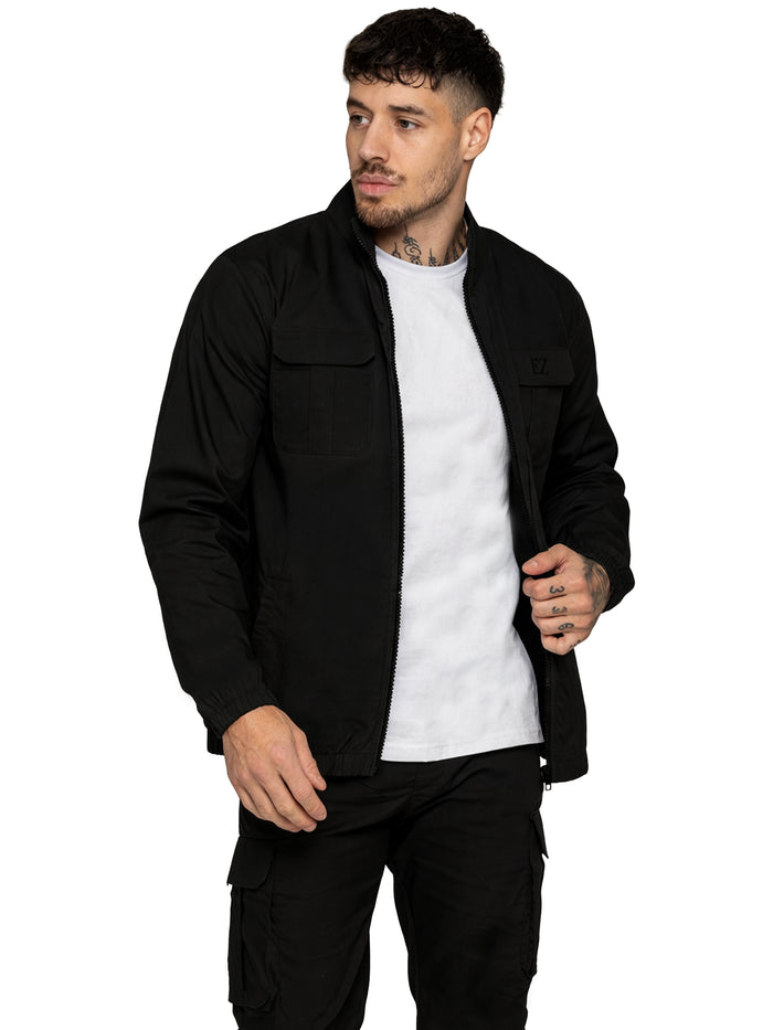 Enzo | Mens Lightweight Funnel Neck Jacket