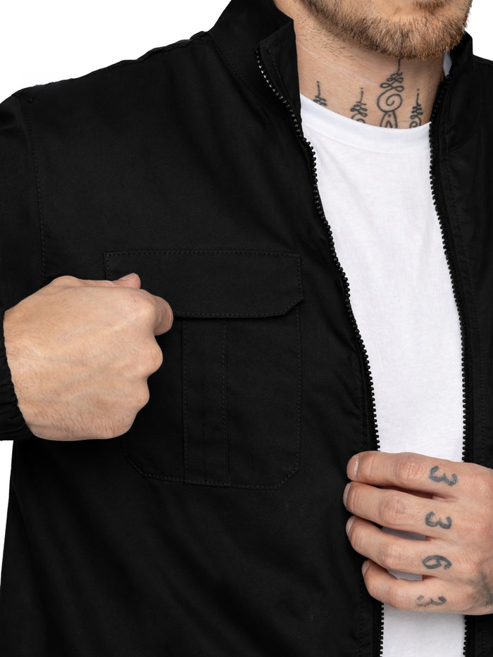 Enzo | Mens Lightweight Funnel Neck Jacket