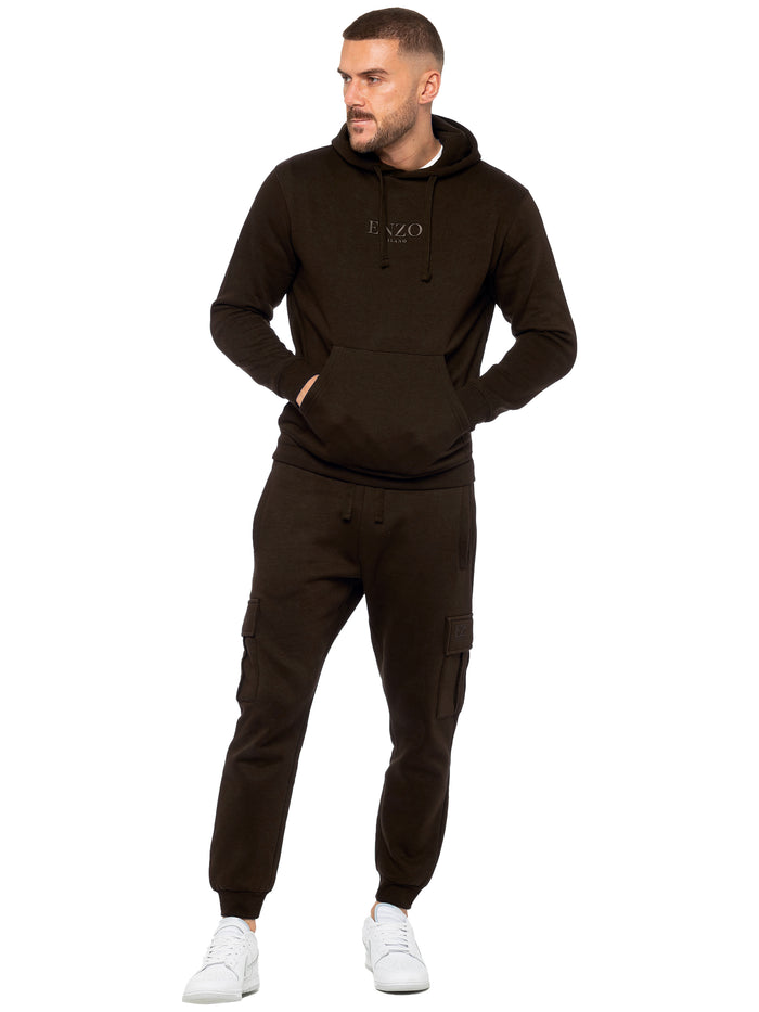 Enzo | Mens Pullover Hoodie Tracksuit Set