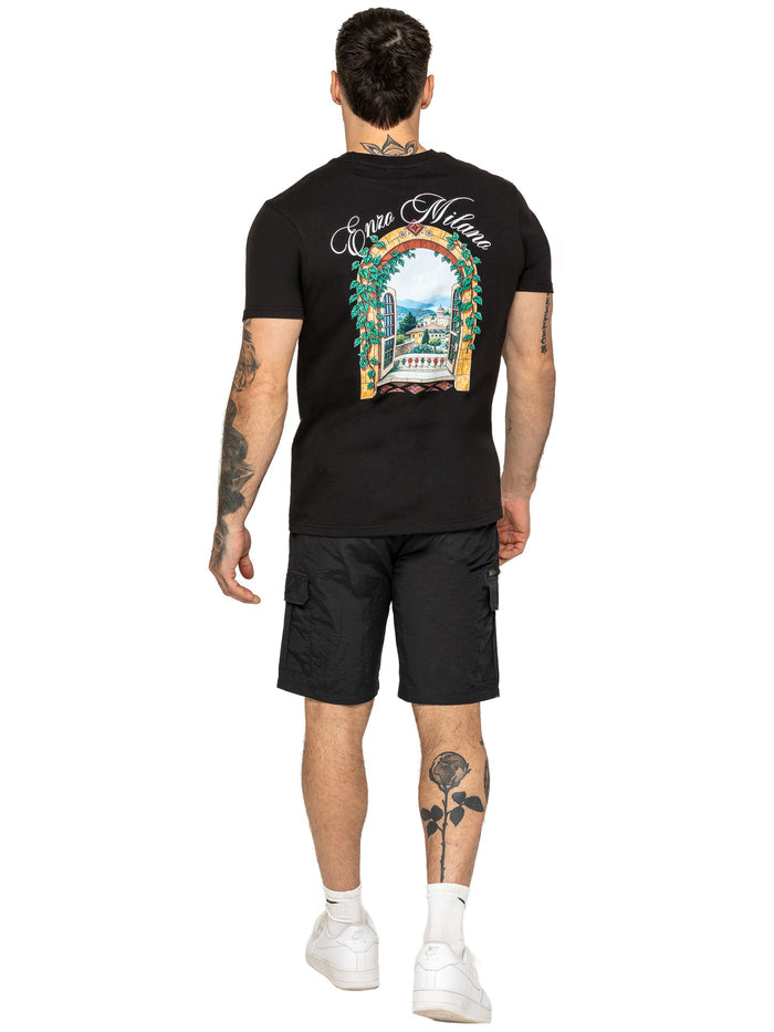 Enzo | Mens Utility Cargo Shorts