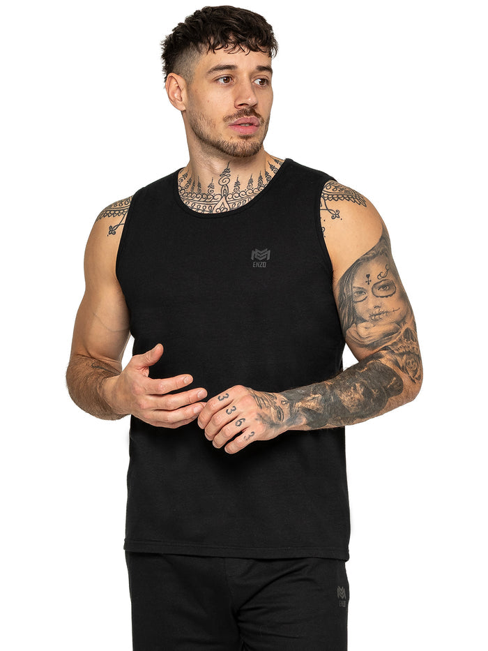 Enzo Milano | Mens Gym Shorts & Vest Set