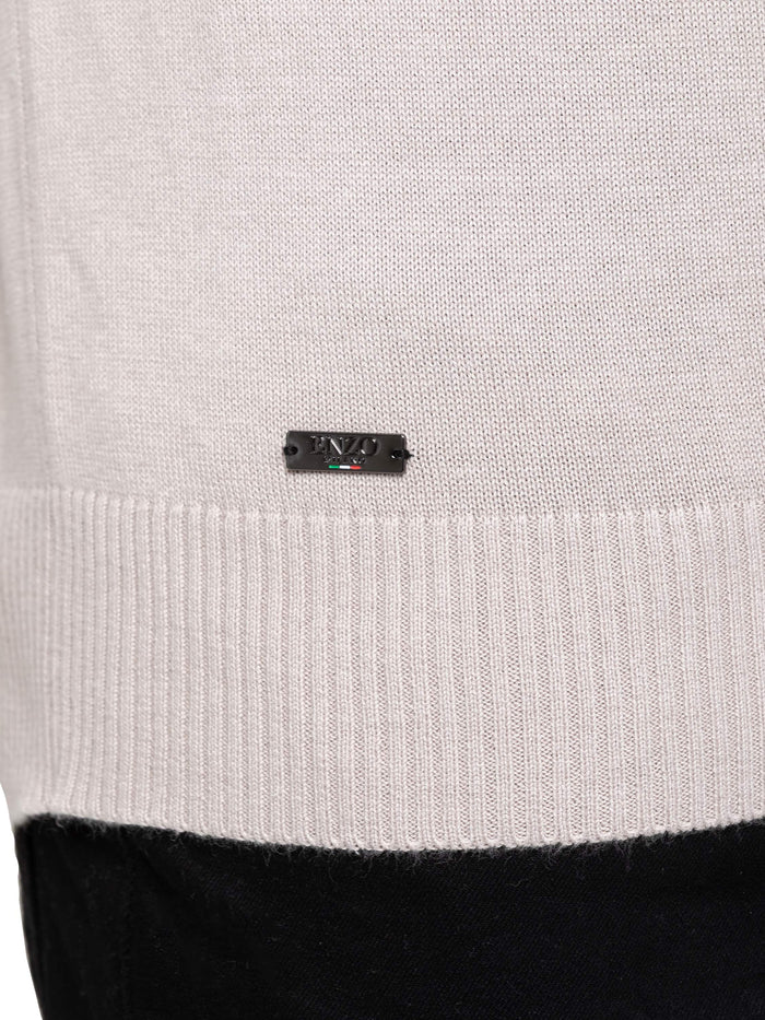 Enzo Milano | Mens Half Zip Polo Jumper