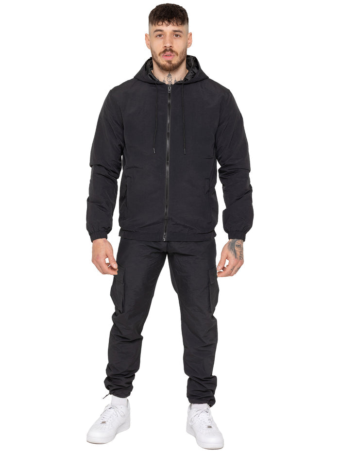 Enzo Milano | Mens Windbreaker and Cargo Pants Set