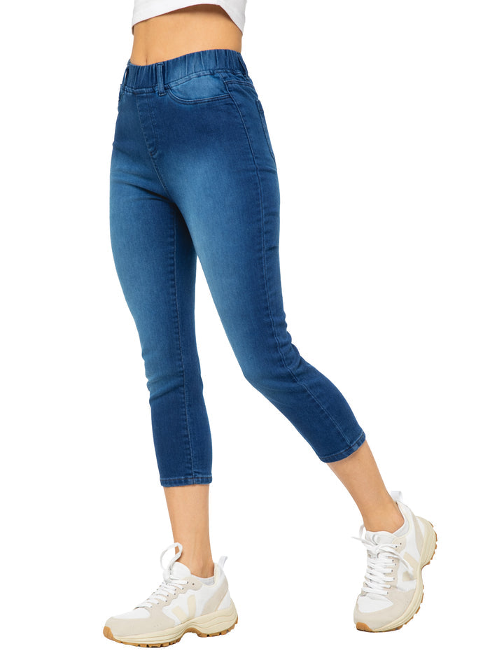 Enzo | Womens Cropped Capri Jeans