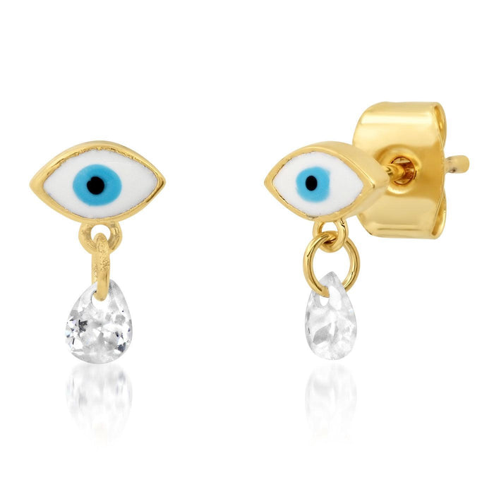 Evil Eye Dangle Studs