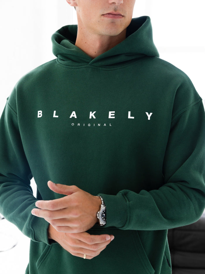 Evolved Relaxed Hoodie - Forest Green