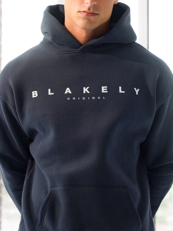 Evolved Relaxed Hoodie - True Navy