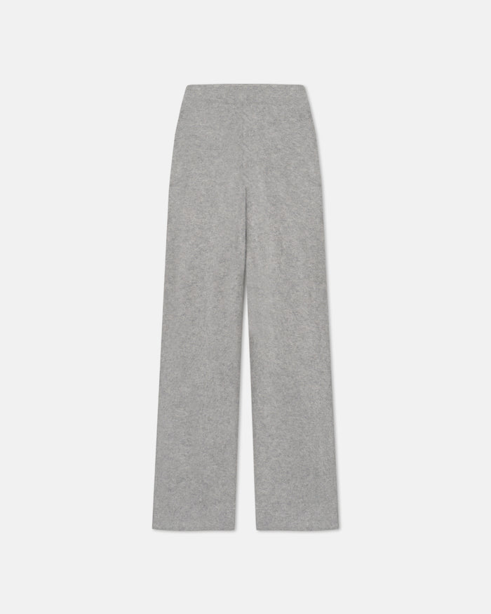Ewerly - Brushed cashmere pants - Grey