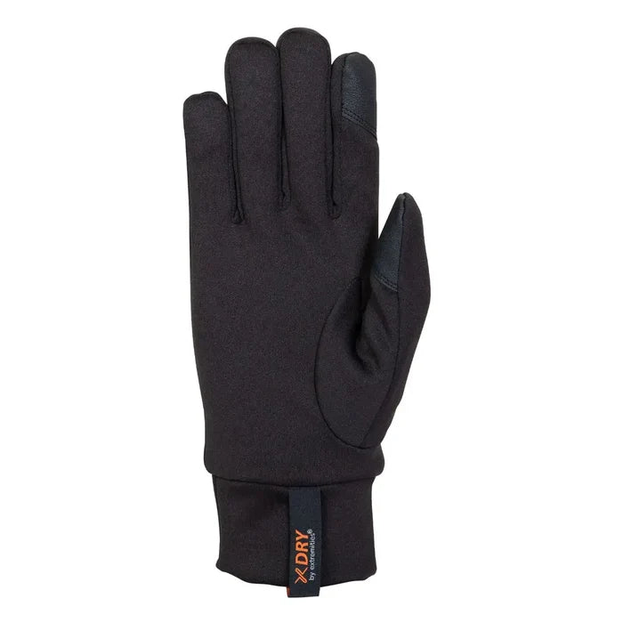 Right hand Extremities Waterproof Power Liner Glove palm detail on a white background