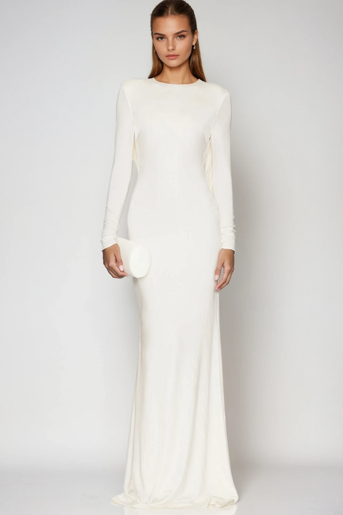 Faas Draped Back Maxi Dress