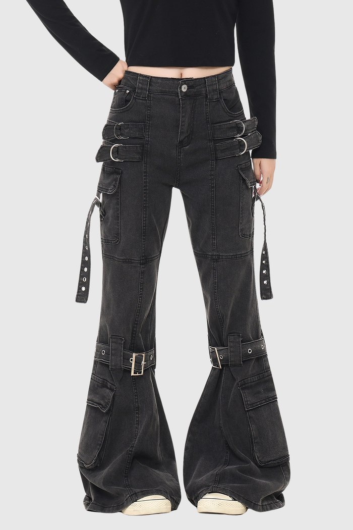 Fabiano Buckle Bootcut Jeans