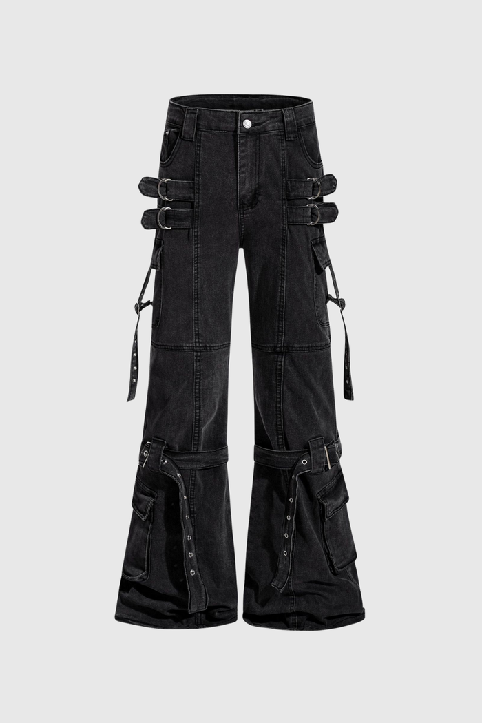 Fabiano Buckle Bootcut Jeans