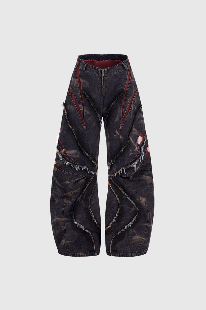 Fabio Deconstruct Fringe Jeans