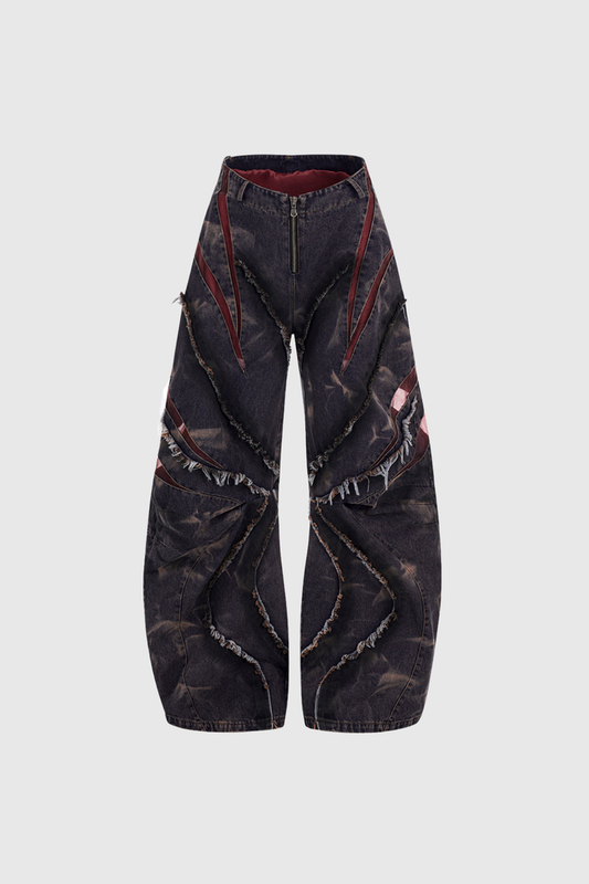 Fabio Deconstruct Fringe Jeans
