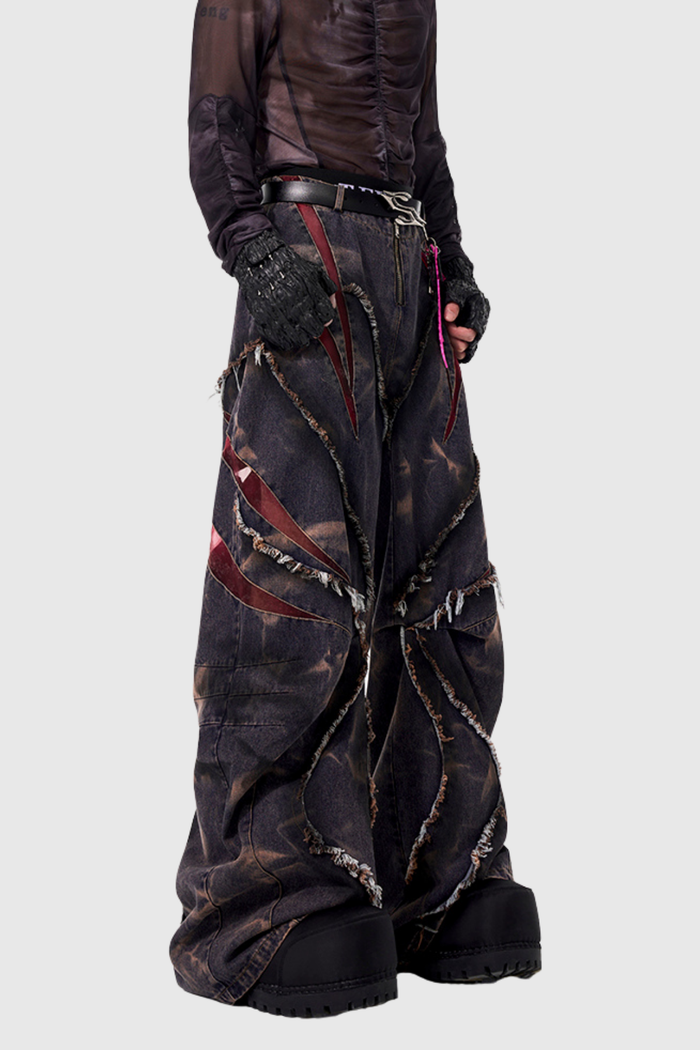 Fabio Deconstruct Fringe Jeans