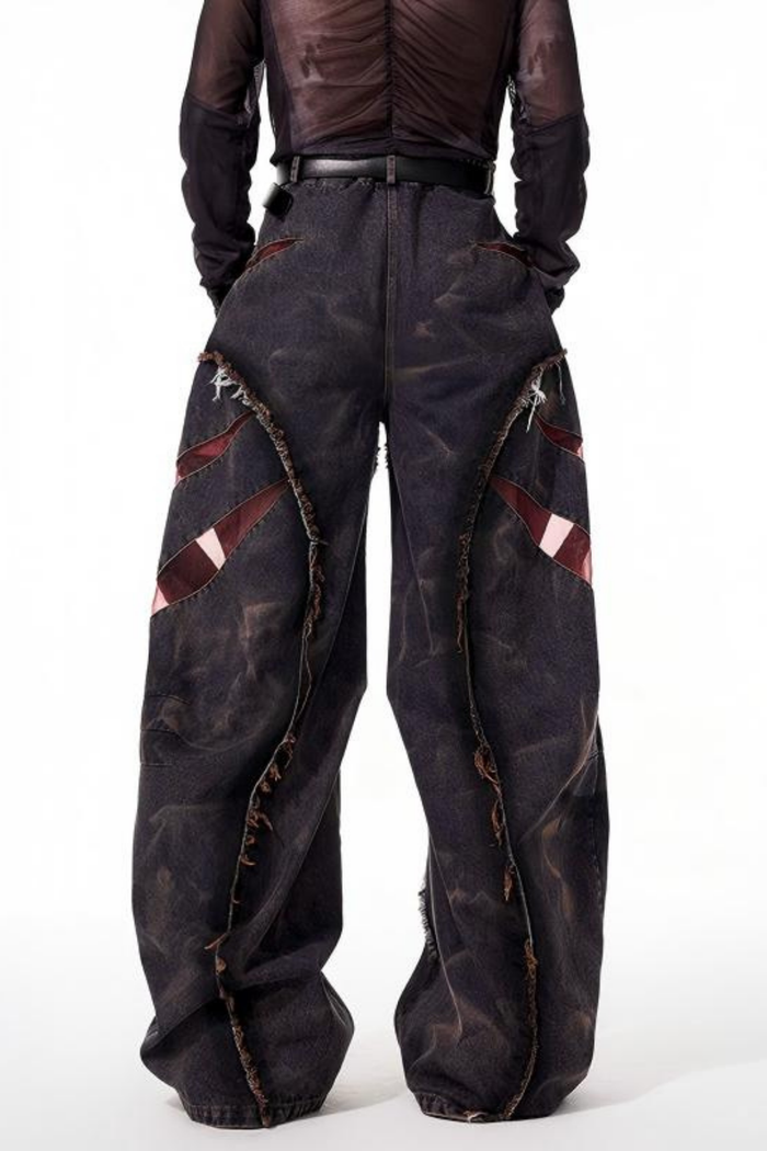 Fabio Deconstruct Fringe Jeans