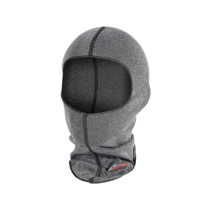 Sub Zero Factor 1 balaclava in grey marl photographed from the front on a white background