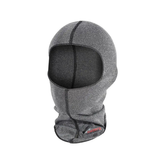 Sub Zero Factor 1 balaclava in grey marl photographed from the front on a white background