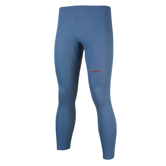 Front detail of Sub Zero Factor 1 unisex base layer leggings in cobalt blue