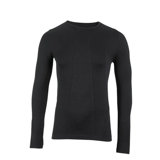 Sub Zero Childrens Factor 1 Plus long sleeve base layer top in black on a white background