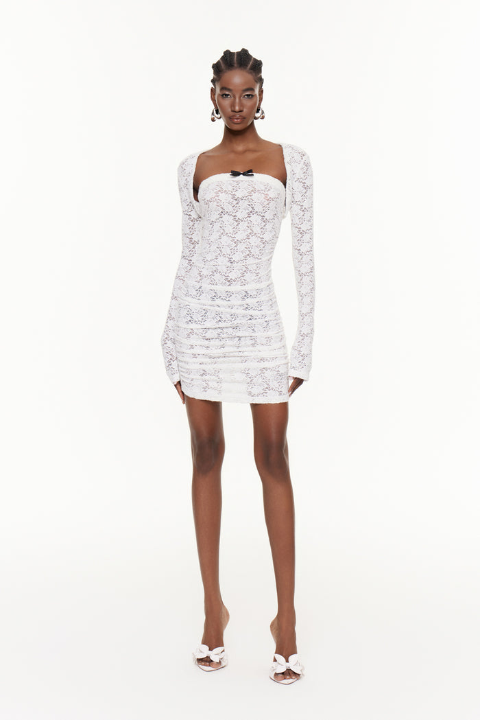 Fahriye Lace Bodycon Mini Dress