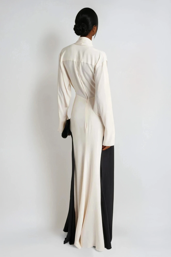 Faivish Tie Up Plunge Fringe Skirt Set