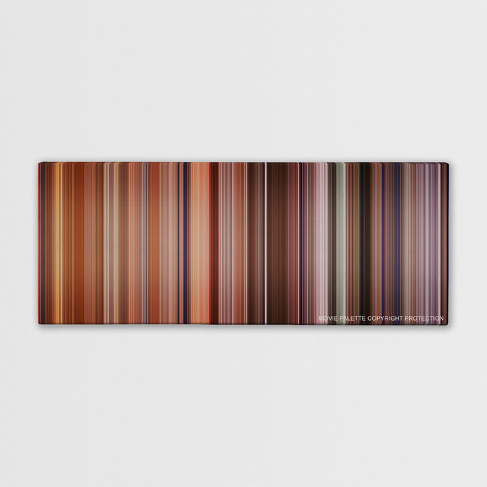 Falling Down color palette canvas print: thousands of thin vertical stripes of color