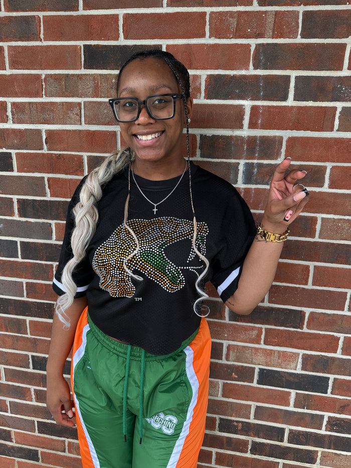 FAMU CG - NEW Rhinestone Cropped Jersey