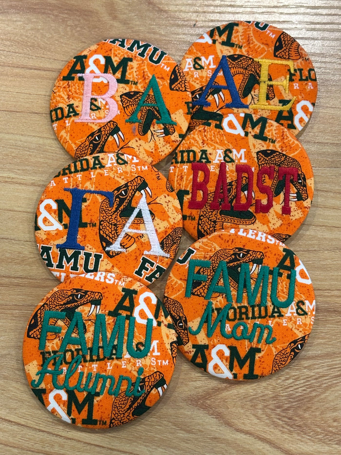 FAMU Embroidered Game Day Buttons