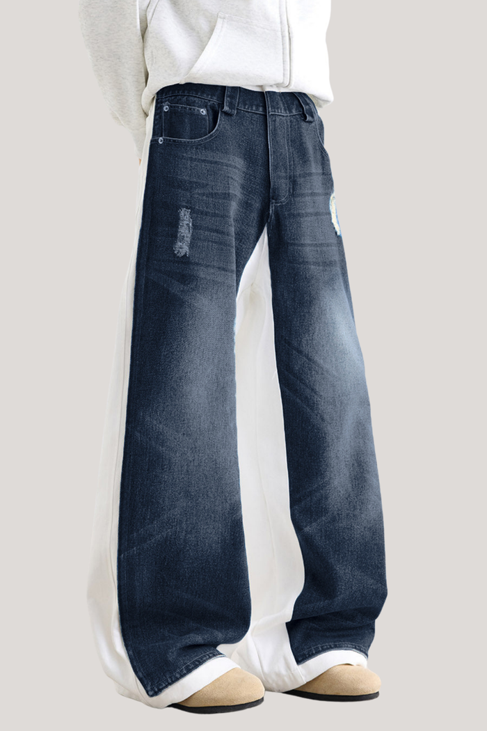 Faramond Deconstruct Bleached Jeans