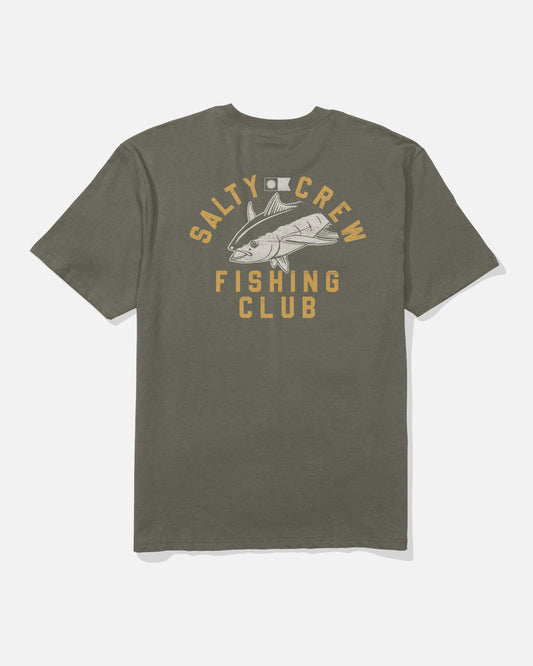 Fishing Club Ss Tee - Dusty Olive
