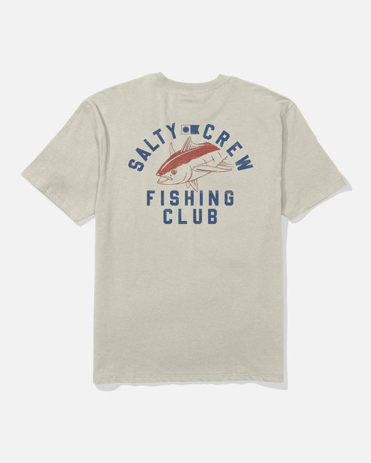 Fishing Club Ss Tee - Moonbeam