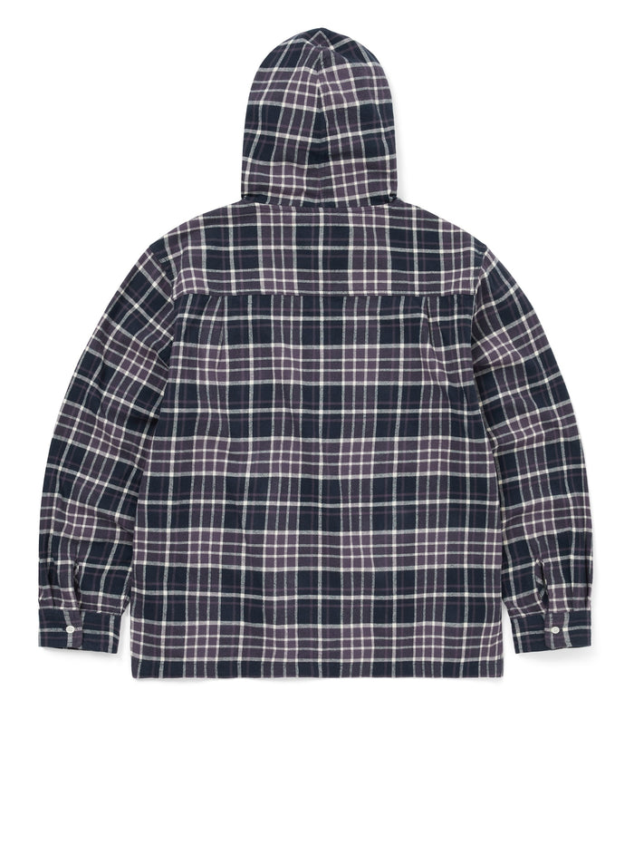 Flannel Hooded Check Shirt