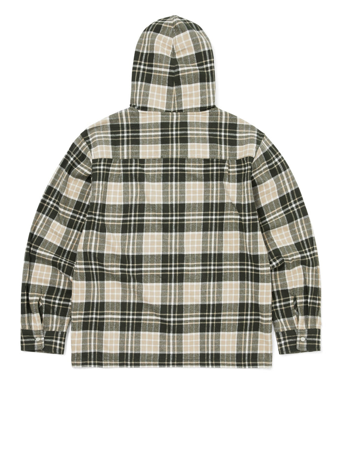 Flannel Hooded Check Shirt