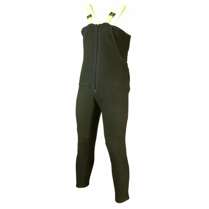 Sub Zero Fleece Unisex Salopettes in black shown from the front on a white background