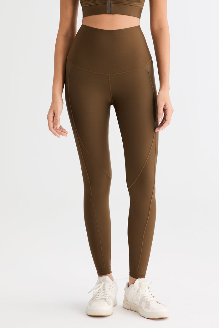 FlexSeam™ High-Waisted Timeless Full Length Leggings #color_brown