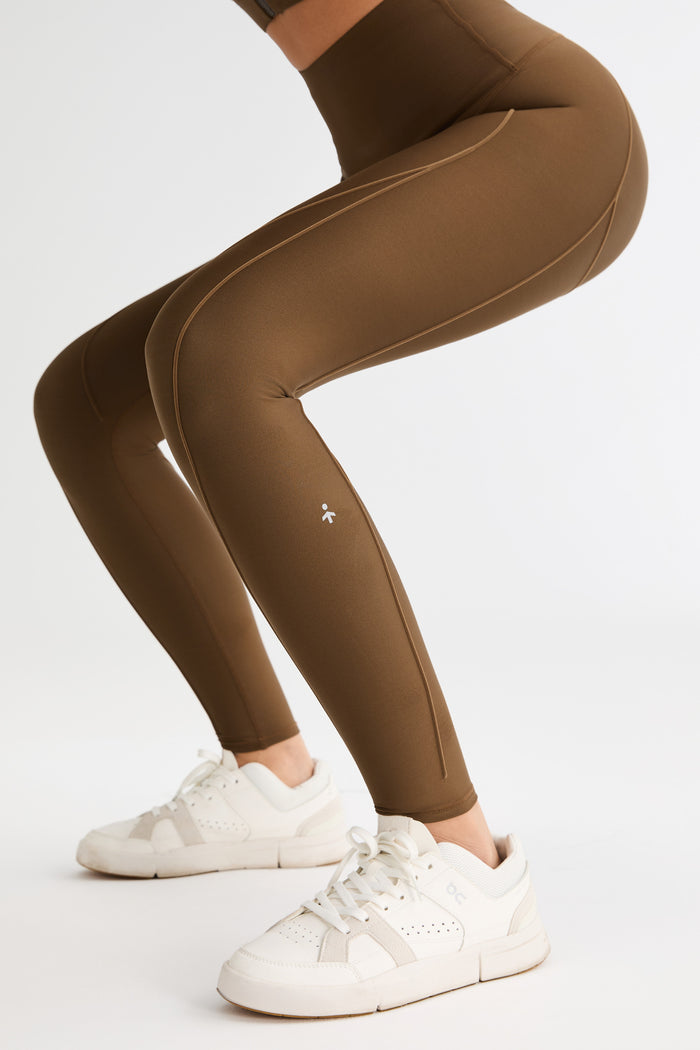 FlexSeam™ High-Waisted Timeless Full Length Leggings #color_brown