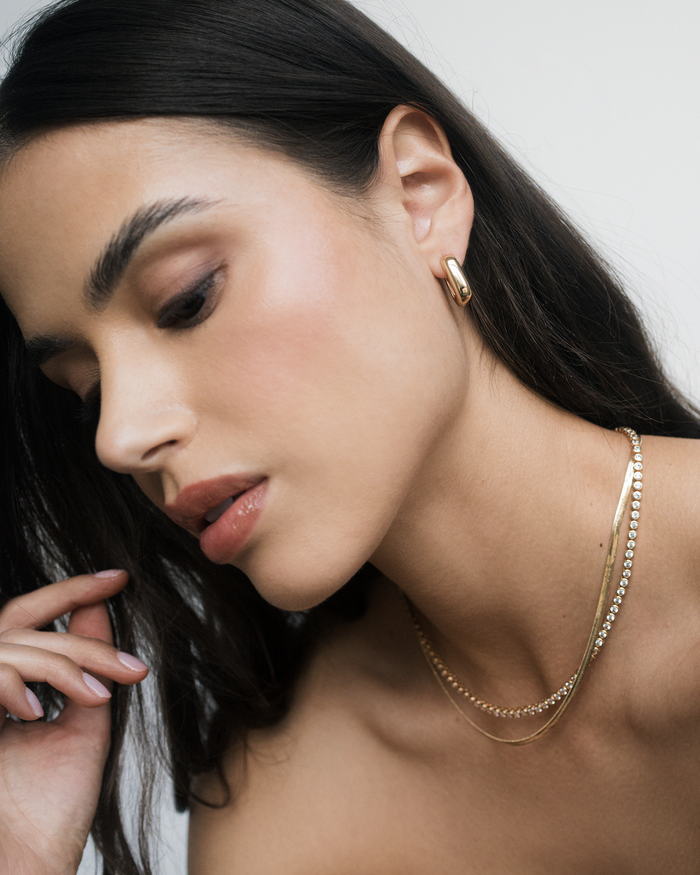 Elly Petite Hoops - Mod + Jo - Jewelry built to last, advanced plating technology