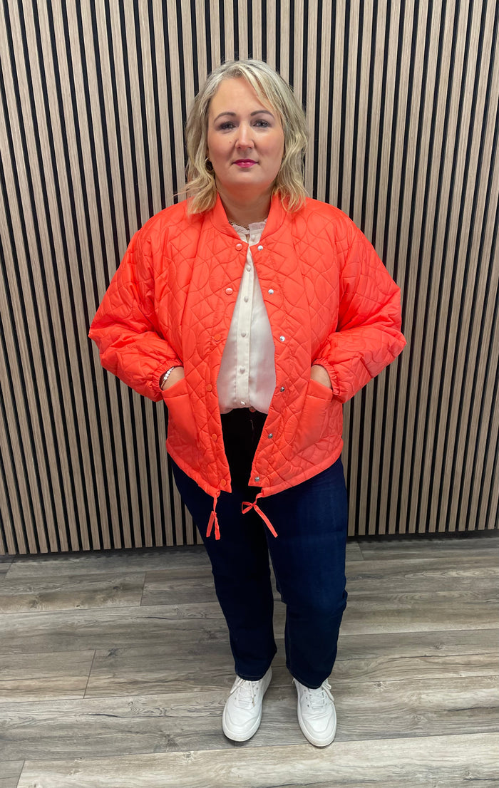 Foni Short Jacket (Hot Coral)