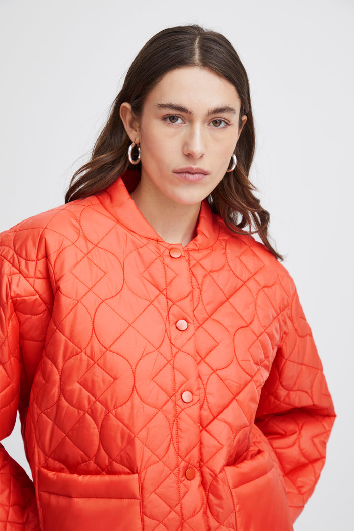 Foni Short Jacket (Hot Coral)