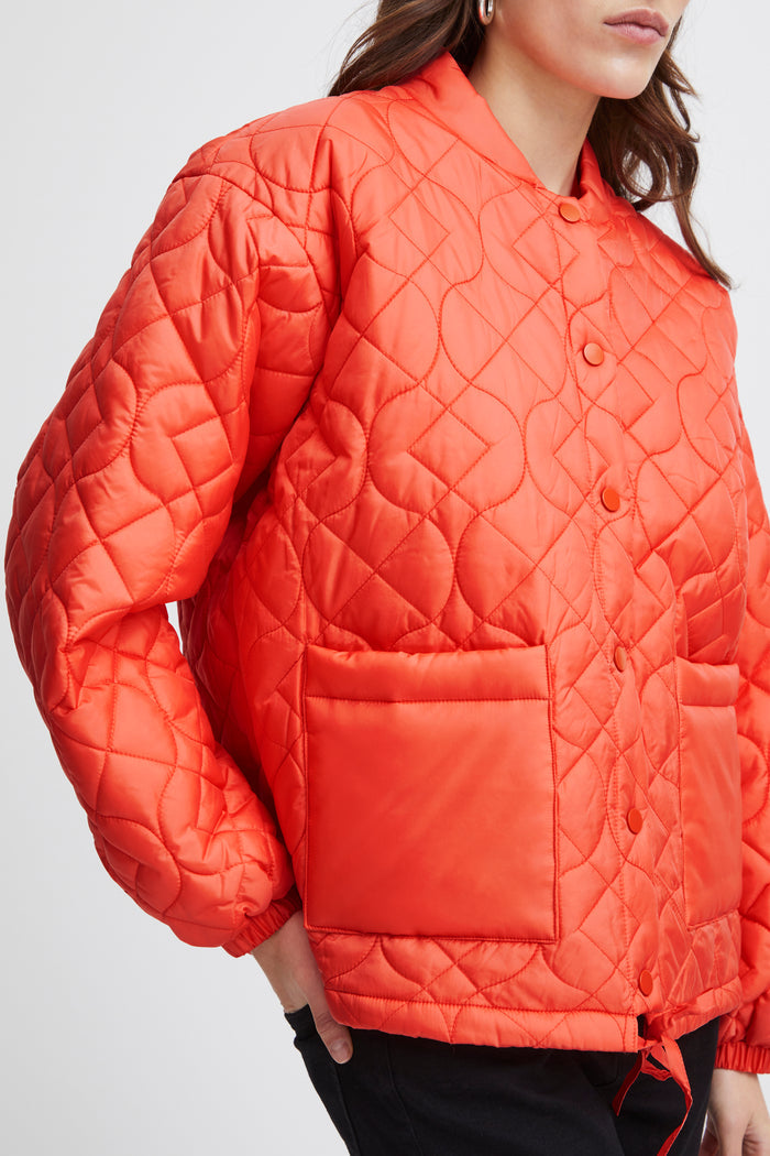 Foni Short Jacket (Hot Coral)