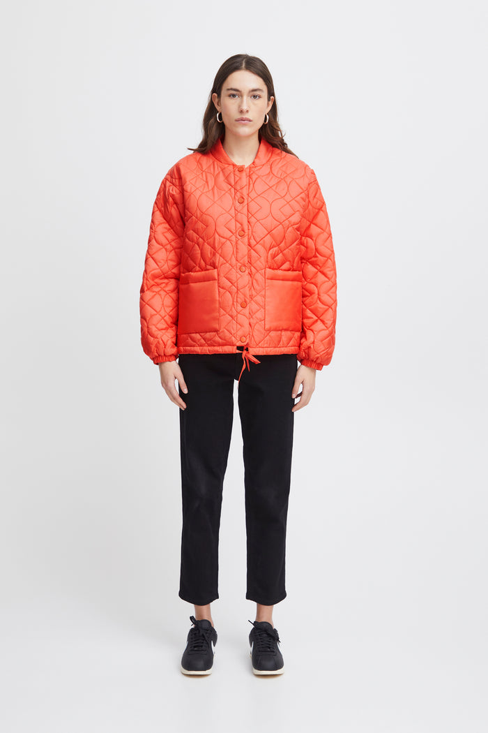 Foni Short Jacket (Hot Coral)