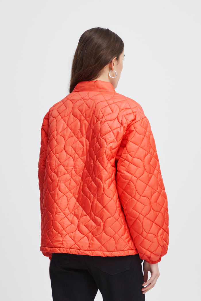 Foni Short Jacket (Hot Coral)