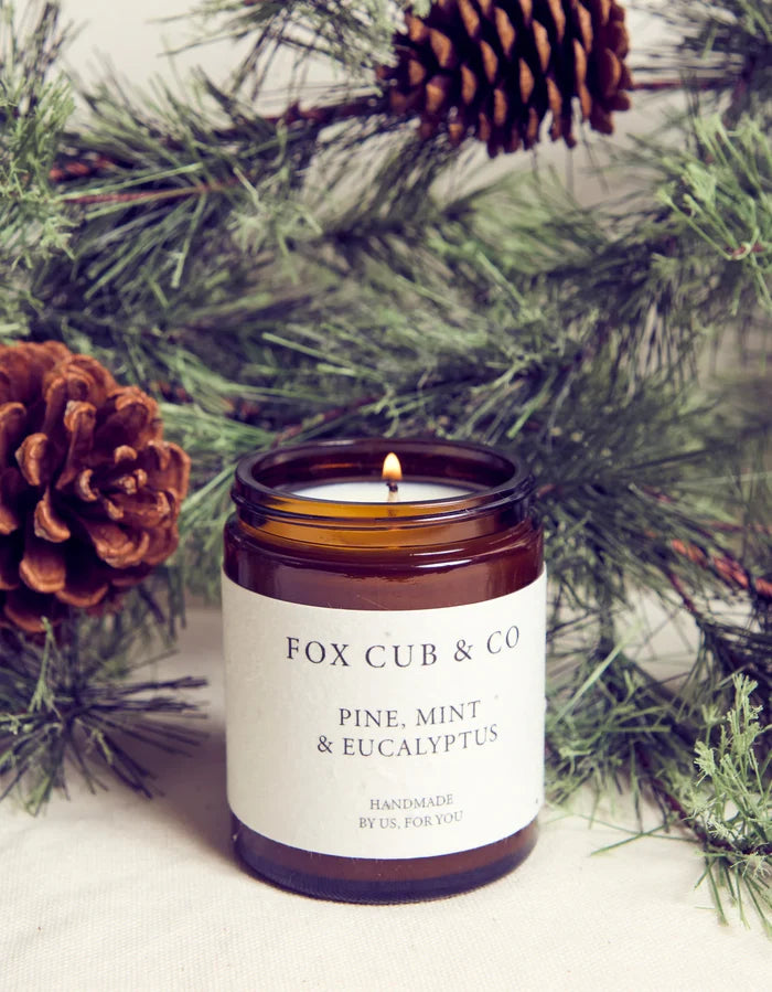 Fox & Cub Candle Small