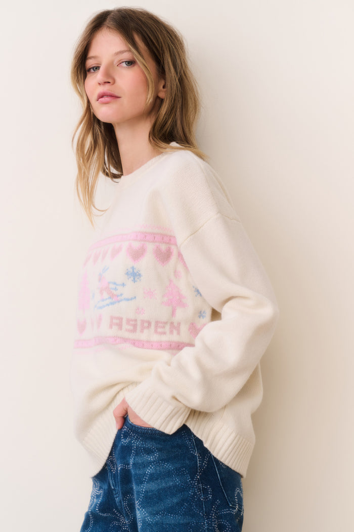 Francie Wool Jacquard Pullover