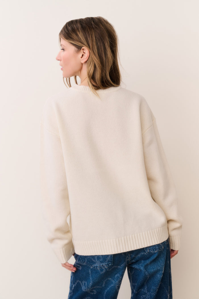 Francie Wool Jacquard Pullover