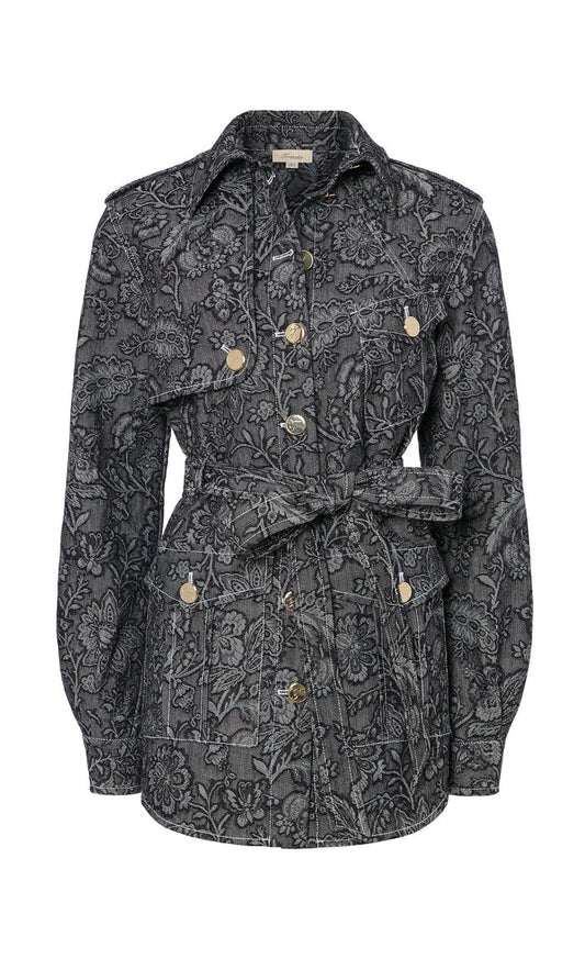 Francis Denim Shirt Jacket - Washed Black