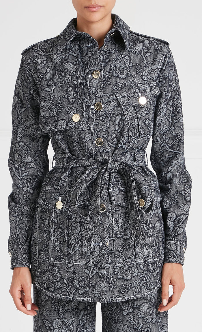 Francis Denim Shirt Jacket - Washed Black